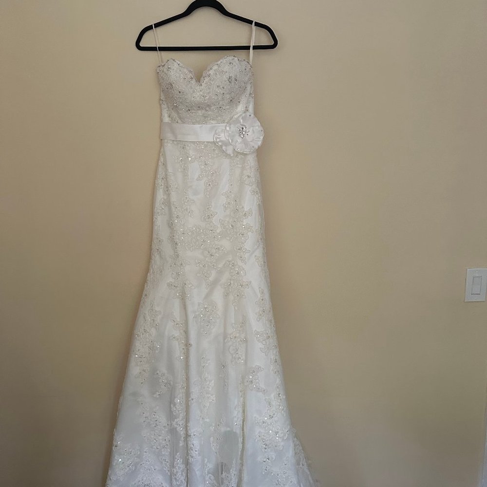 Strapless Fit and Flare Wedding Dress